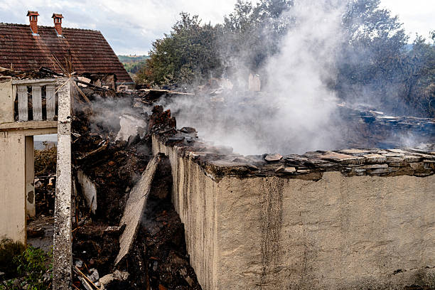 Professional Fire Damage Removal technician working in Medina, WA